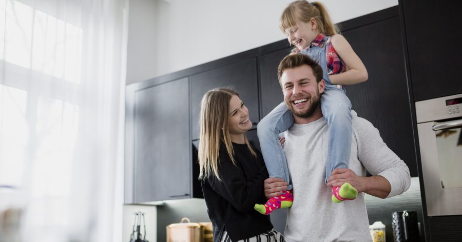Family in Kitchen