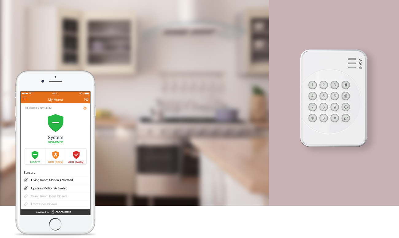 Alarm on wall resize