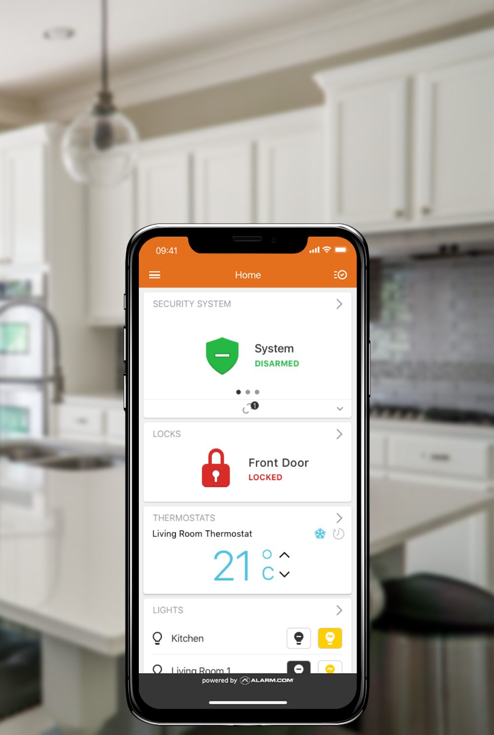 Smart Phone Kitchen smart home app